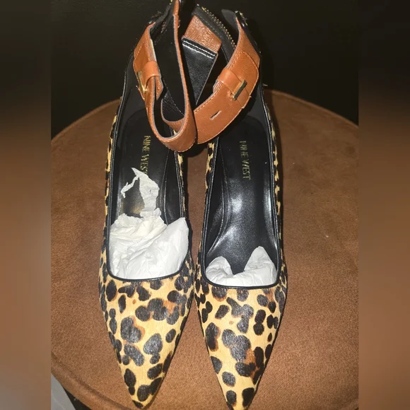 Nine West Cheetah Print Heels - Picture 2 of 10